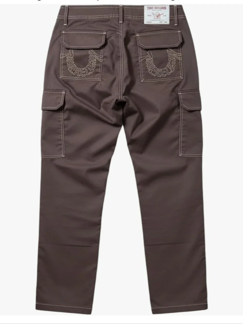 True Religion FIRE! NWT! Cargo SN Pant w/Embellished HS Outline in Bracken. 30